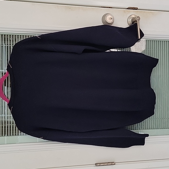 Greenwich Vintage 1980's Argyle Wool V Neck Sweater Sz XL Blue/Red/Green/Yellow - Picture 6 of 10